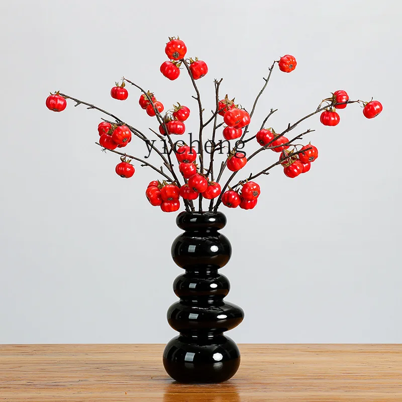 LSL small pumpkin housewarming new home decoration wabi sandy wind living room dining table table a few cabinets ornament