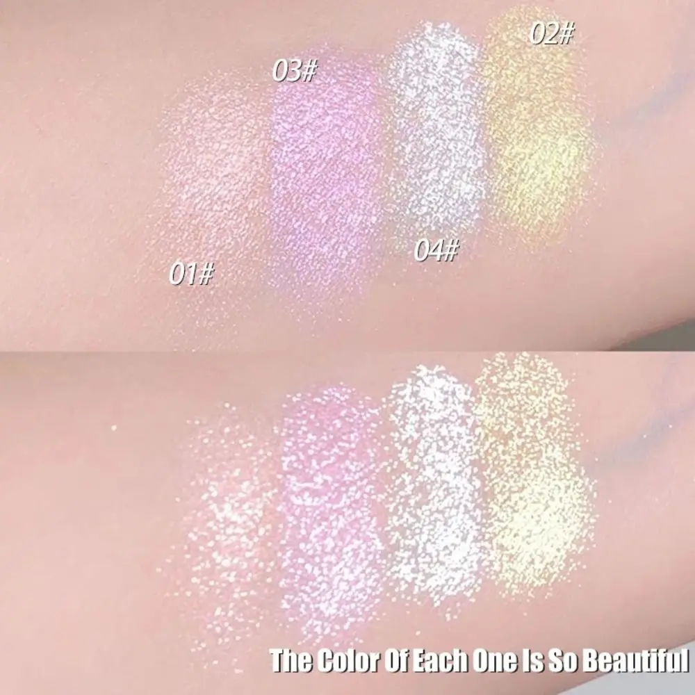 Love Angel Evidenziatore in polvere monocromatico High Gloss Peach Glitter Bronzer Evidenzia trucco Contorno Illuminatore Tavolozza per trucco