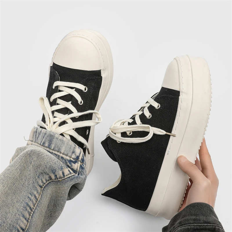 

2025 New Men’s Fashion Sneakers– Hong Kong Style, Chunky Sole, Height Increase, Breathable, Daily Commute & Sports