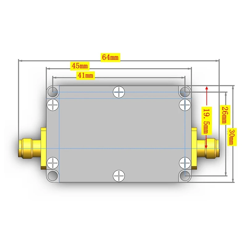 Boîte d'alimentation RF pour puzzles micro-ondes, chargeur coaxial polarisé, isolation RF, multifonction, technologie à faible perte d'insertion, facile à utiliser, 10M-6 mesurz