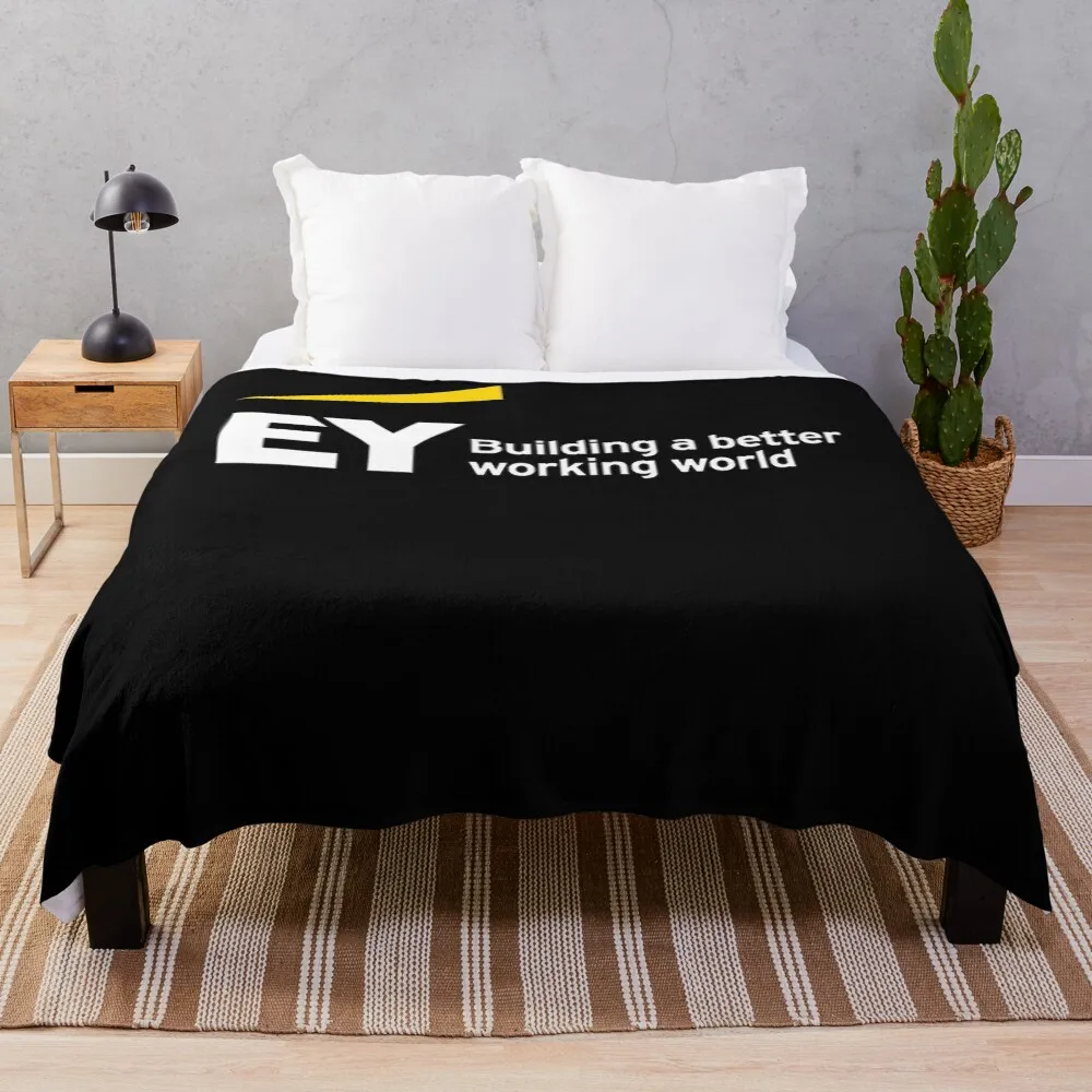 

EY building a better working world Classic Throw Blanket Soft Sherpa Fleece Warm Blanket for Winter