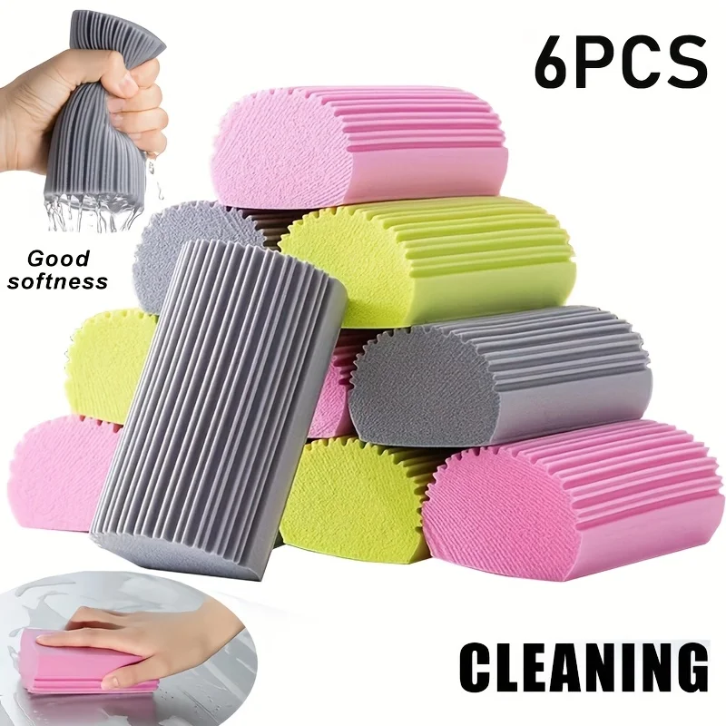 

6PCS PVA Sponge Block - Super Absorbent High-density Multi-purpose Cleaning Sponge for Kitchen and Sink Household Use