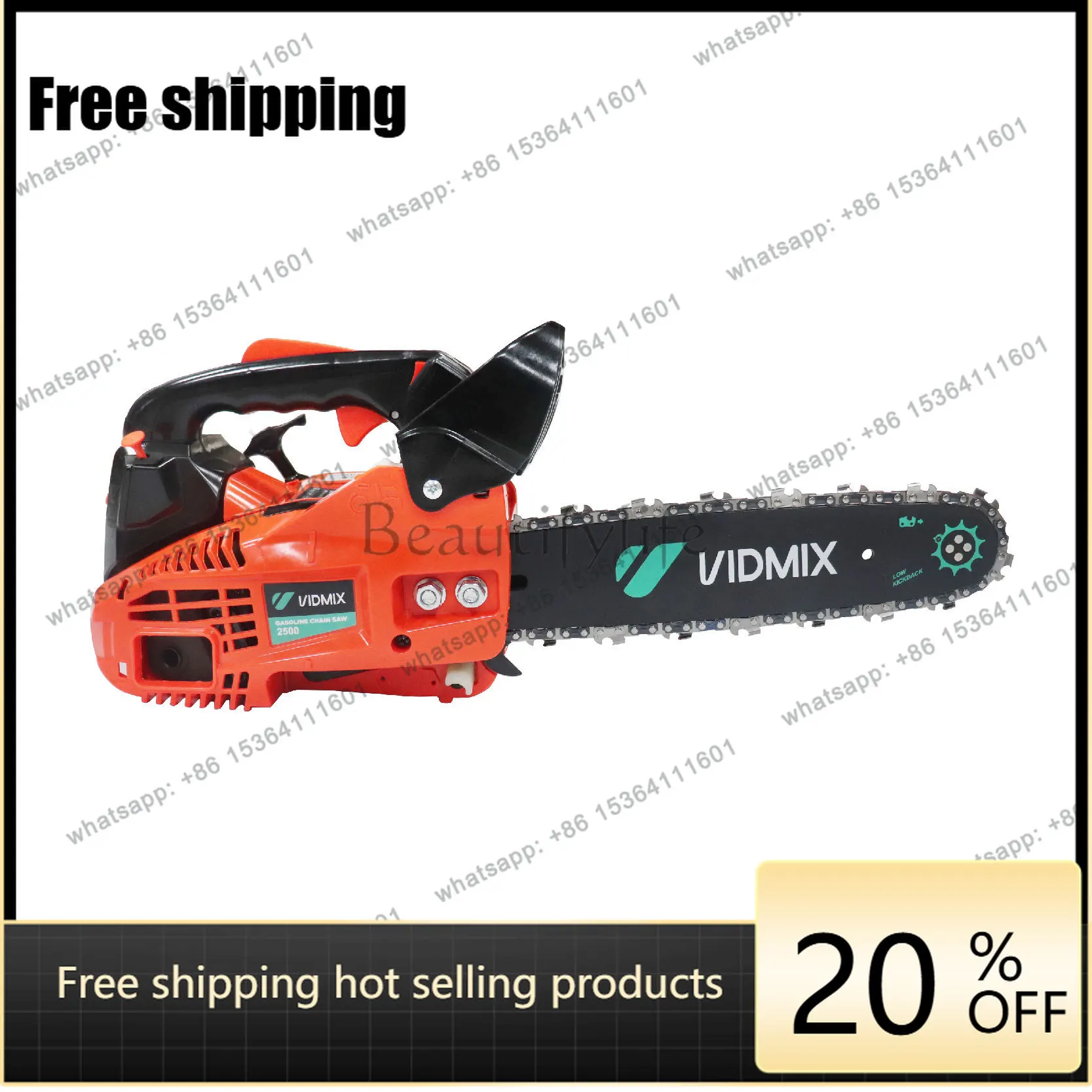 25CC small chainsaw 0.96KW small portable two-stroke 12-inch  logging saw