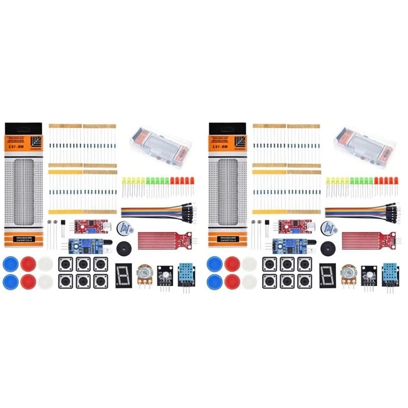 T23C 2X For UNO R3 Development Board Getting Started Easy Learning Kit 830 Hole Breadboard Parts Kit Starter Kit,A