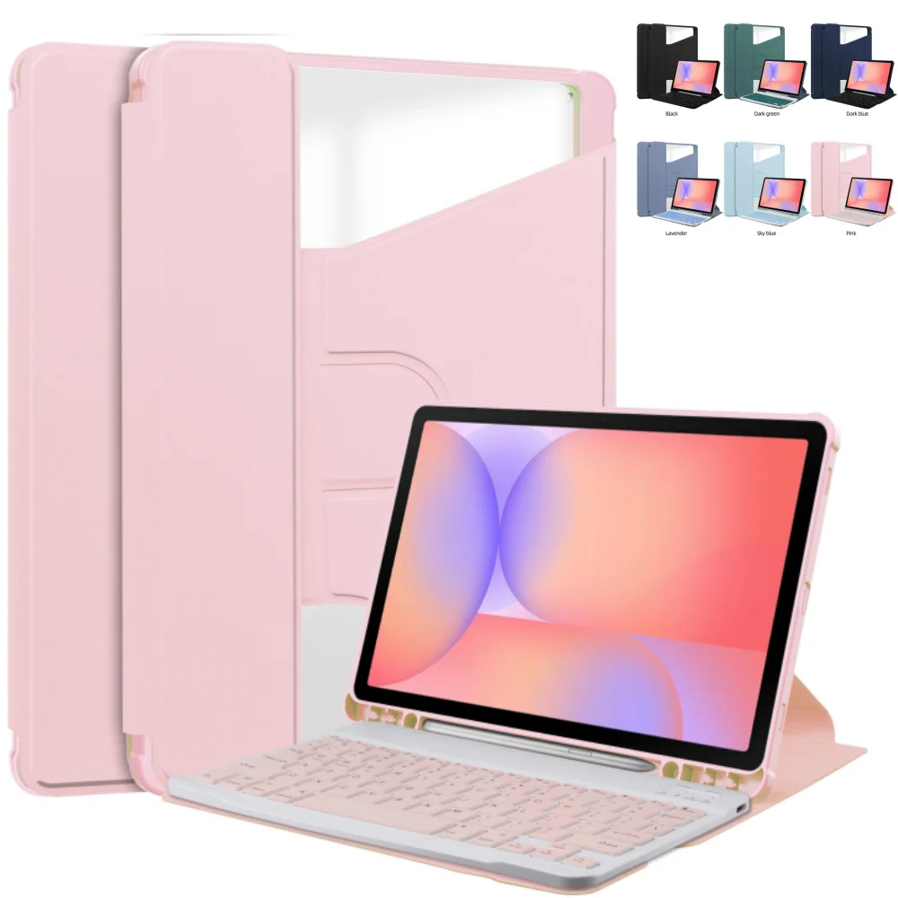 

Case for Samsung Galaxy Tab S10Lite 10.9 inch SM-X400 S9 S9FE S10FE X710 SM-X510 SM-X520 11" 360° Rotating Cover with Keyboard