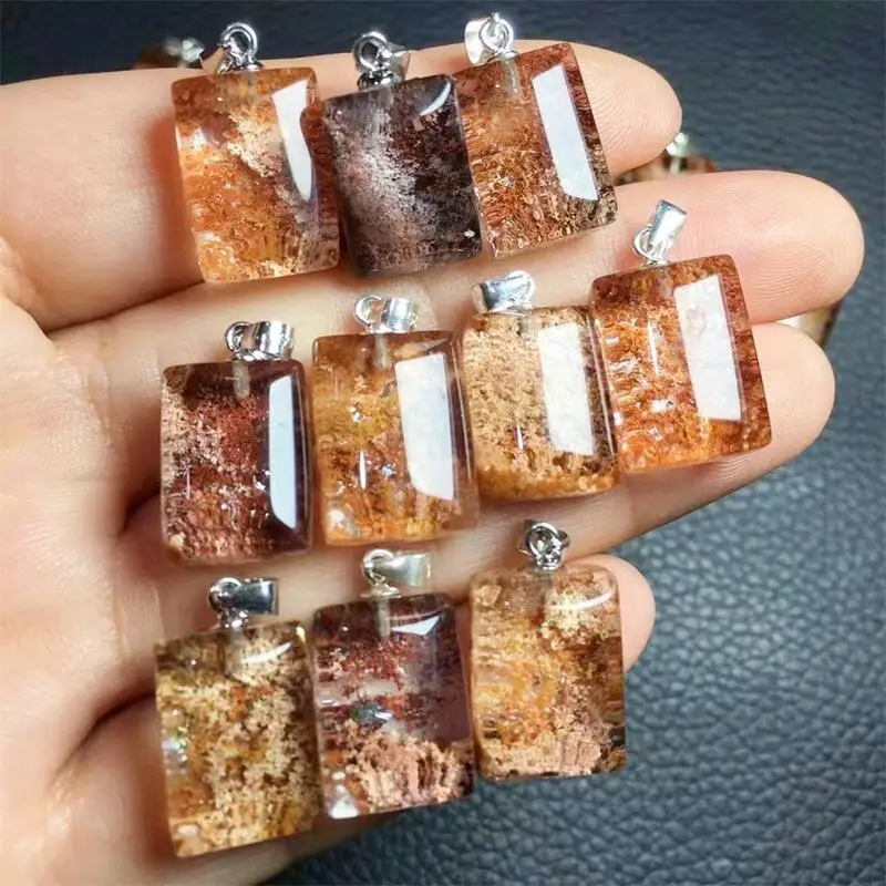 

Natural Color Garden Quartz Pendant Fashion Fengshui Crystal Party Jewelry Holiday Gift For Women Healing Energy Stone 1PCS