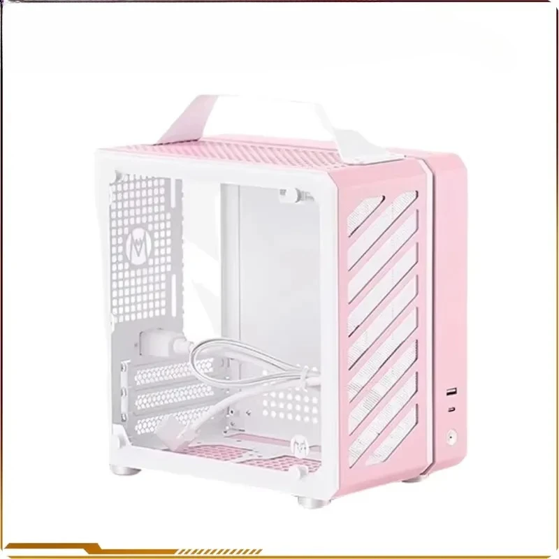 C24 Sugar Cube Air&TypeC Version Portable Mini Desktop Chassis Little Horizon ITX Computer Case With Tempered Glass PC