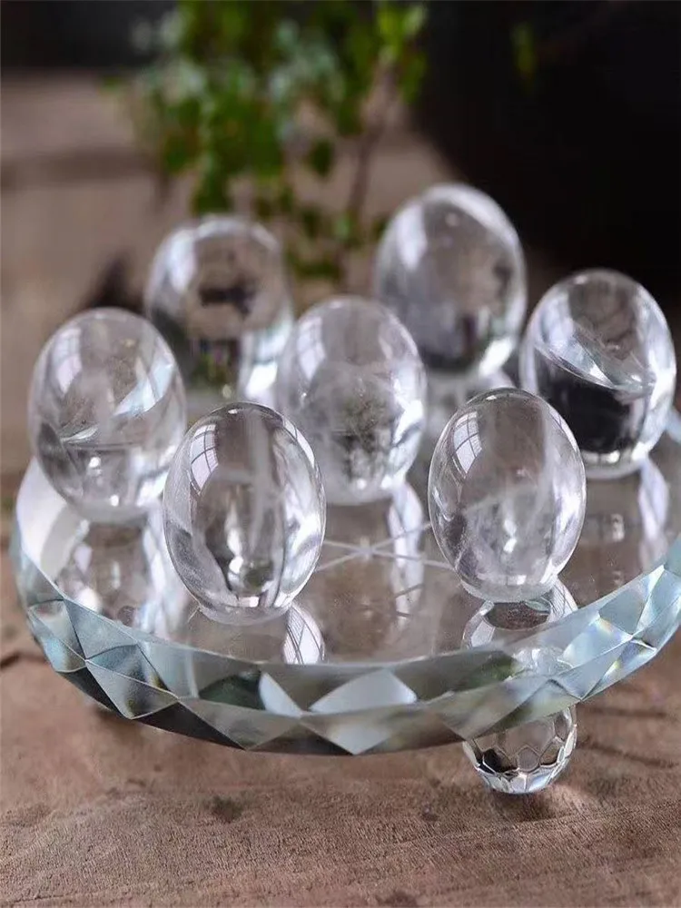 Natural Seven Star Formation Feng Shui Crystal Healing Gemstone Tower for Home Decor Business Office Good Luck Attraction