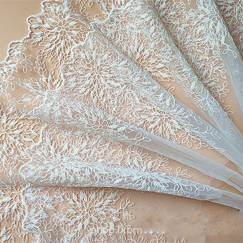 1 Yard Europe Crown Lace Trim Guipure White Lace Mesh Sewing Lace Trim White Embroidery Lace Ribbons for Crafts 30CM Wide