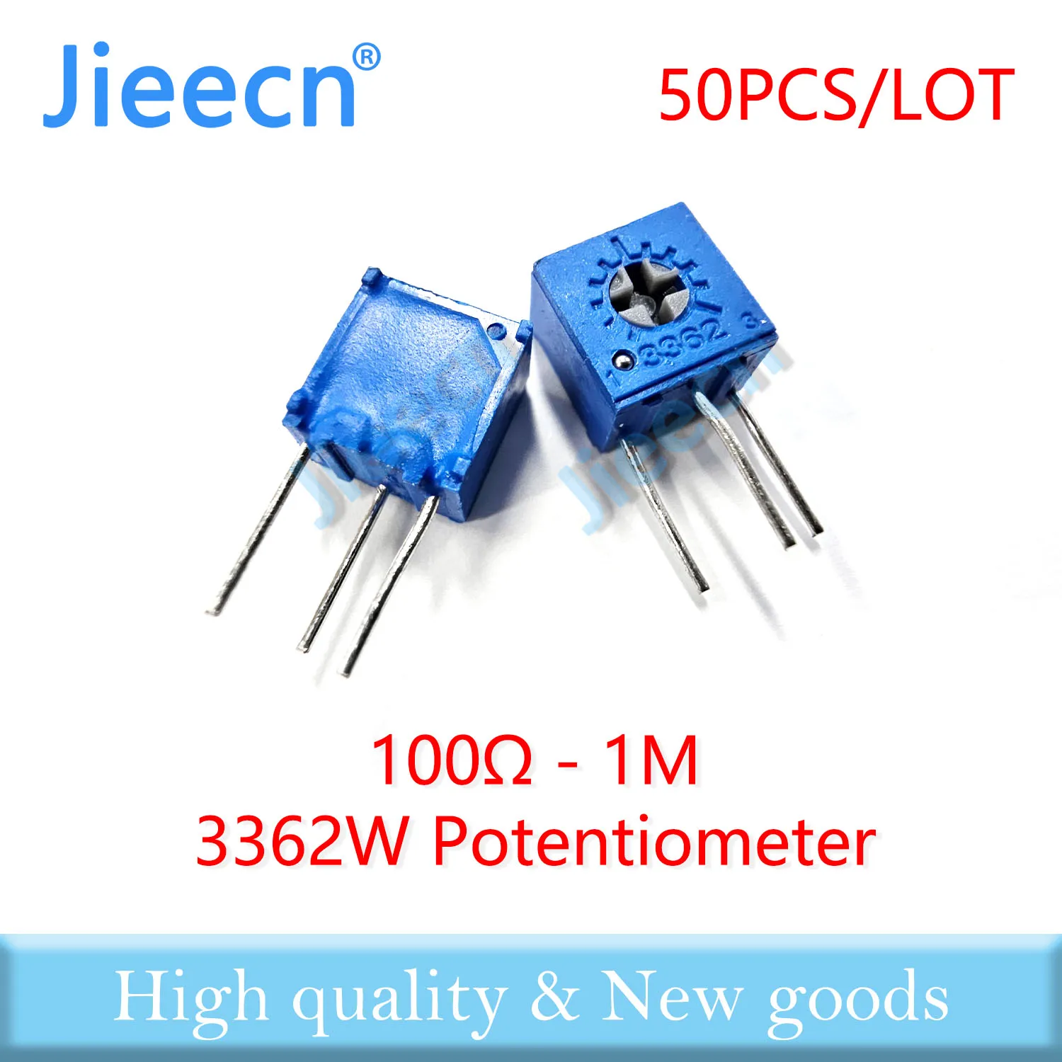 

50PCS 3362W 100R-1M Trimming Potentiometer Chinese High Quality 3362W-1-101 201 501 102 202 502 103 203 503 104 204 504 105 10K