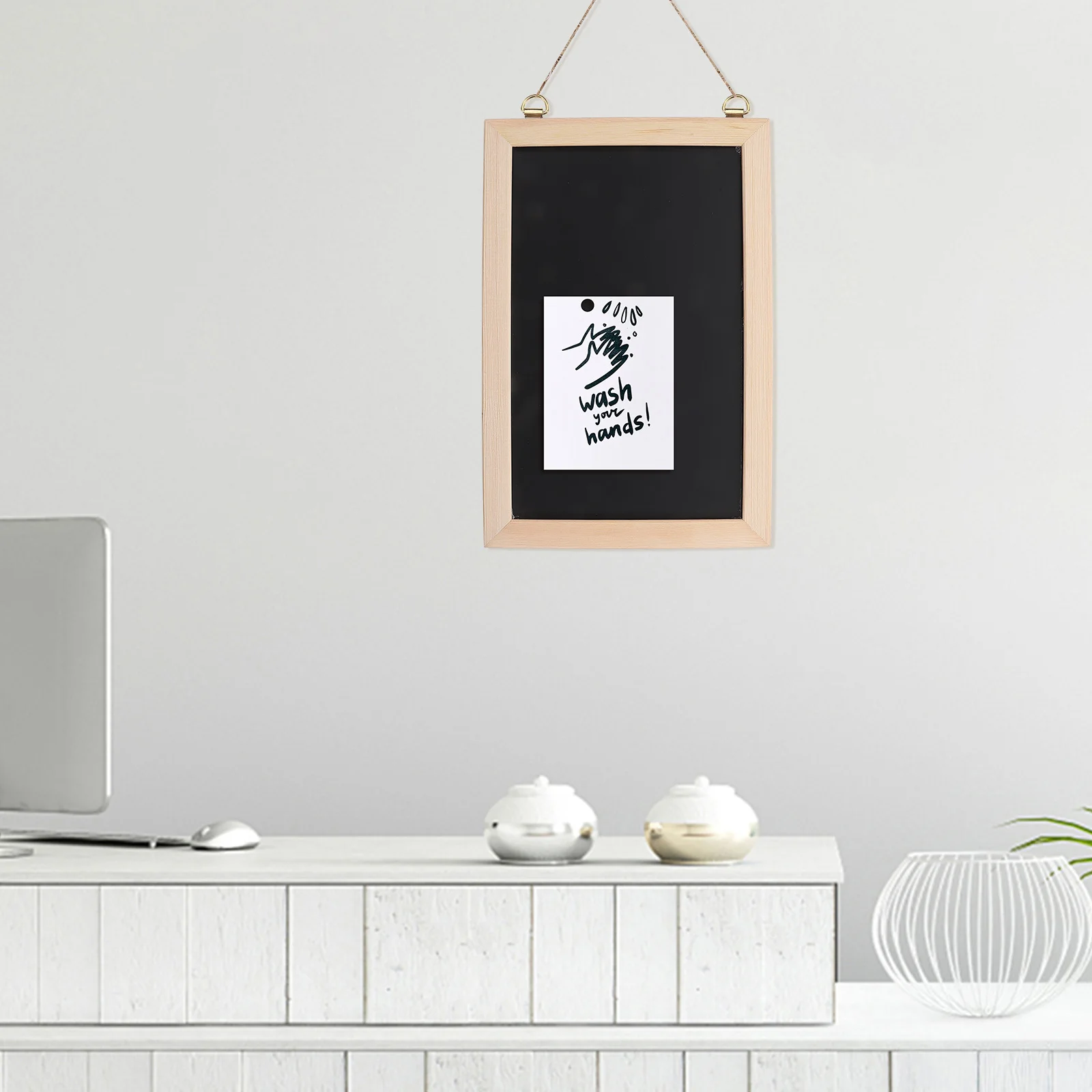 1 set Wall Cork Multi-Function Double Sided Photo Display Notice For Office Home Decor Small Tack Board Framed Push Pin Board