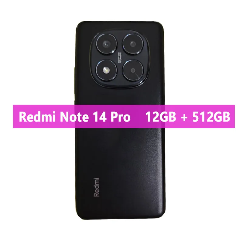 Original Xiaomi Redmi Note 14 Pro 5G MTK Dimensity 7300 Ultra 50MP OIS Camera 5500mAh 6.67" 120Hz Display Smartphone CN Version