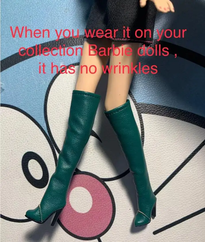 Wrinkle showed up after wearing on your fr dolls boots leopard print FIT for your FR6.0 nu.face 3.0 FR Ⅱ FR2 kissmela F9