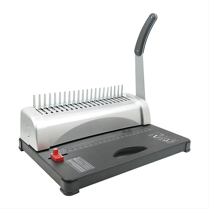 

Rubber ring binding machine 21 holes comb book binding machine office, convenient, practical and durable
