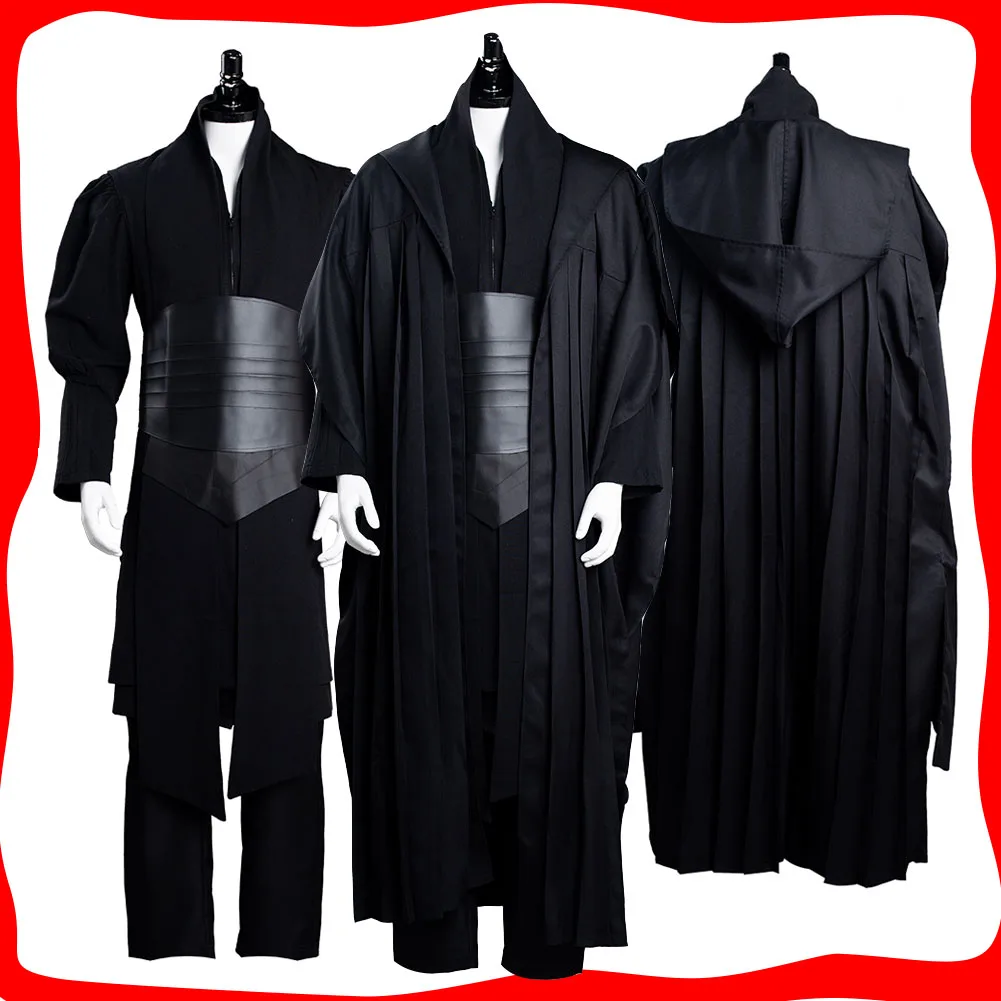 

Fantasy Darth Cosplay Maul Cosplay Movie Costume Adult Tunic Black Robe Roleplay for Men Cloak Clothing Halloween Carnival Suit