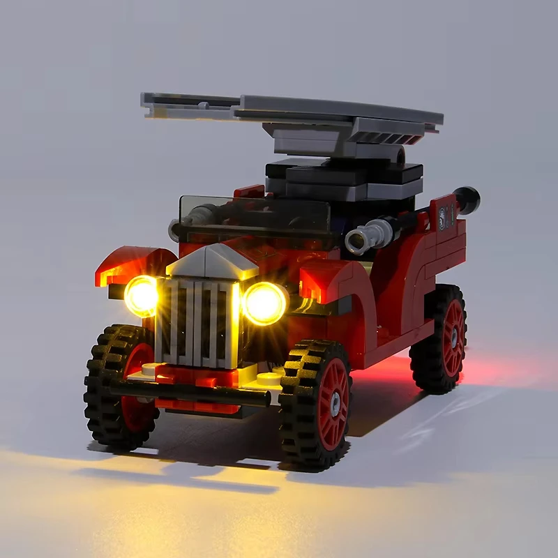 DIY LED Light Kit For LEGO 10263 Winter Village Fire Station   (Only LED Light,Without Blocks Model)