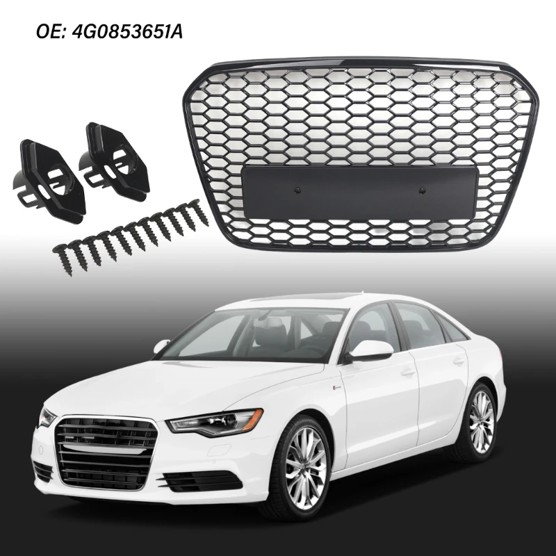 

ABS черный автоматический гриль для C7 2012-2015 Защитная крышка 4G0853651A решеток