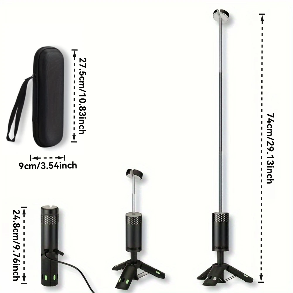 Lampada da campeggio telescopica NITEK 9000mAh, lampada da lavoro magnetica a LED portatile, lanterna di emergenza per interruzione di corrente