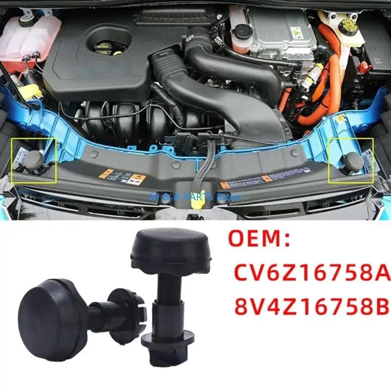 U1JF Stop Cushion Rubber Bumper Durable Engine Hood Rubber Stopper Replace CV6Z16758A