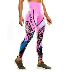 Printed Gym Pants Tight Fitting High Waisted Hip Lifting Leggings High Elasticityslim Fit Sports Fitness Pants Workout Clothes