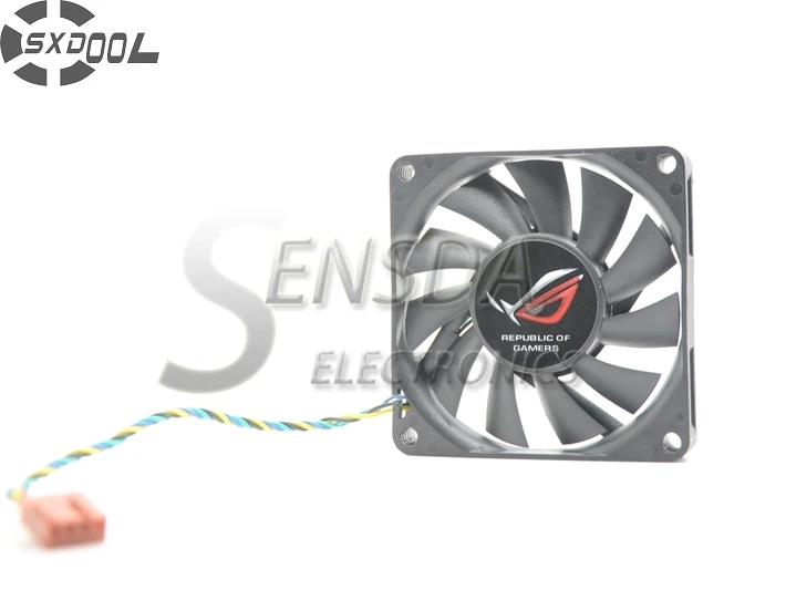 

SXDOOL Computer Pwm Fan 70mm FD127010MB-H 7010 0.2A Thermostat Dual Graphics Card Cooler