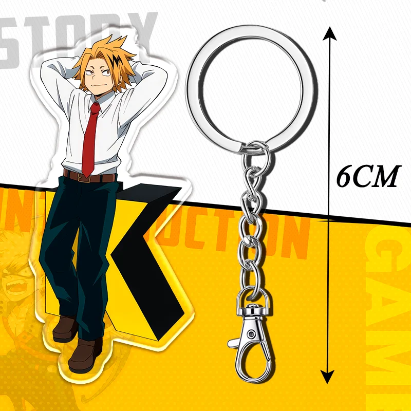 12cm My Hero Academia Acrylic Cute Keychain Student Backpack Key Accessories Anime Peripheral Accessories Children's Gifts