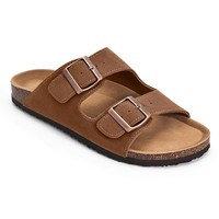 Crestar Womens Mens Sandals Fashion Adjustable Buckle Cork Footbed Slides Outdoor Beach Sliipers with Comfortable Arch Support
