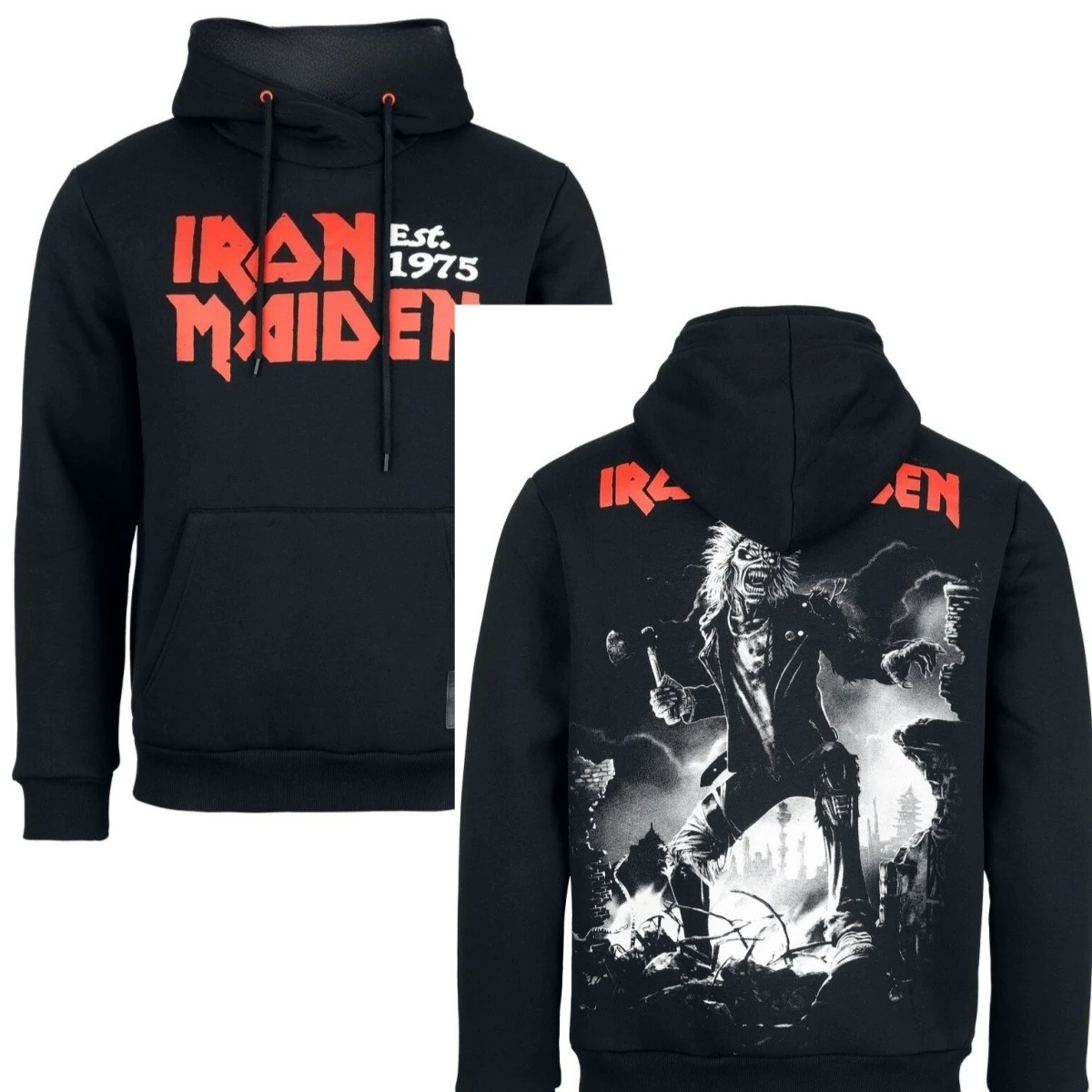 Koleksi Signature Baru _ Hoodie Iron Maiden 2026 Musim Gugur dan Musim Dingin Mewah Berkualitas Tinggi untuk Pria dan Wanita Atasan Y2k