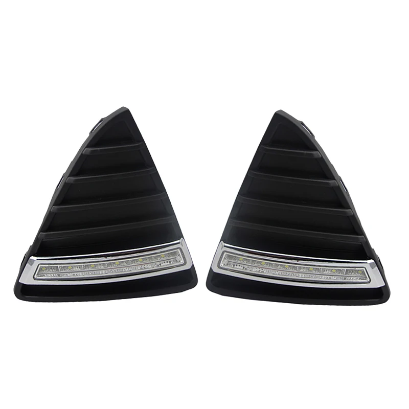 자동차 스타일링 자동 Led Drl 일광 자동차 주간 주행등 세트, 포드 포커스 3 2012 2013 2014 2015 안개등 포함, 2 개/세트