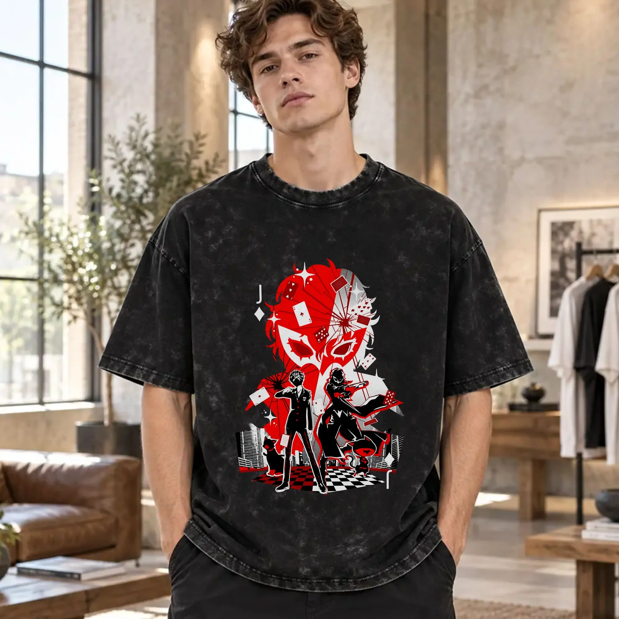 Personas   T Shirt for Men 100% Cotton Humorous T-Shirt Crewneck  Tee Shirt Short Sleeve Clothes Gift Idea