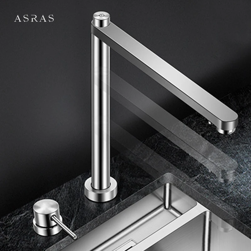 

ASRAS Kitchen Sink Lifting Faucet Three-in-one Hot And Cold Water Filter Water Independent Switch Control Kitchen Taps