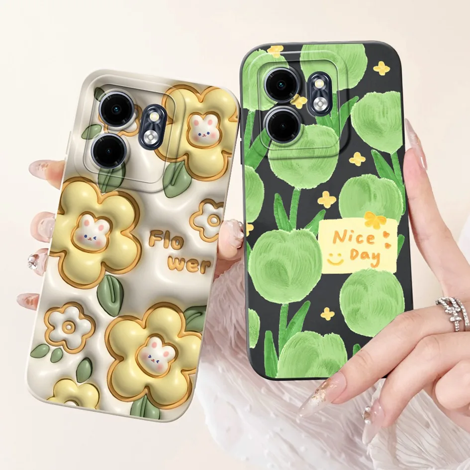 For Infinix Hot 50i Case X6531 X6531B Cover Sweet Girls Love Heart Camera Lens Protective Shell For Infinix Smart 9 X6532 Hoesje