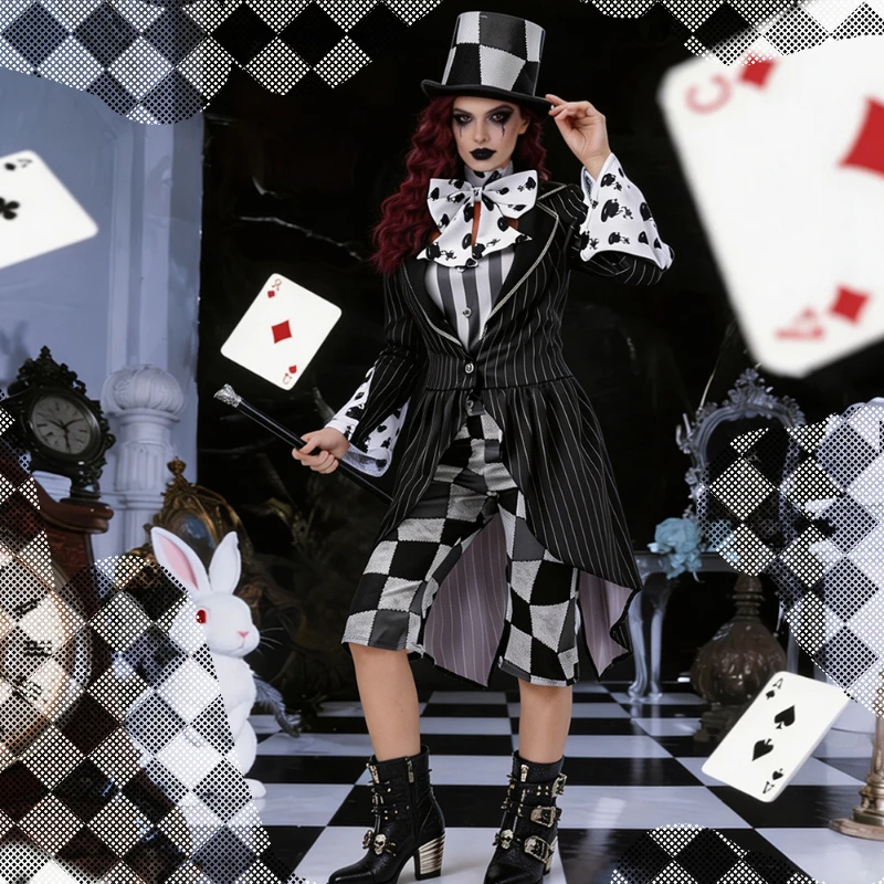 nouveau-costume-de-chapeau-de-halloween-pour-femmes-chapeau-de-magicien-de-poker-noir-costume-de-cosplay-a-carreaux-noir-et-blanc-tenues-de-fete-de-purim-et-de-carnaval