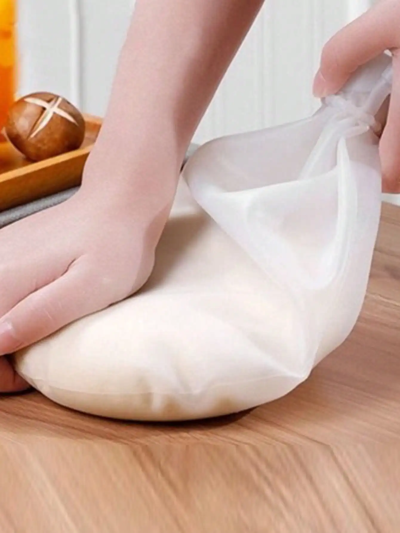 1pc Thick Silicone and Dough Bag for Kneading Dough, Household Living Dough, Non Stick Kneading Dough, Food Grade Hair Bag