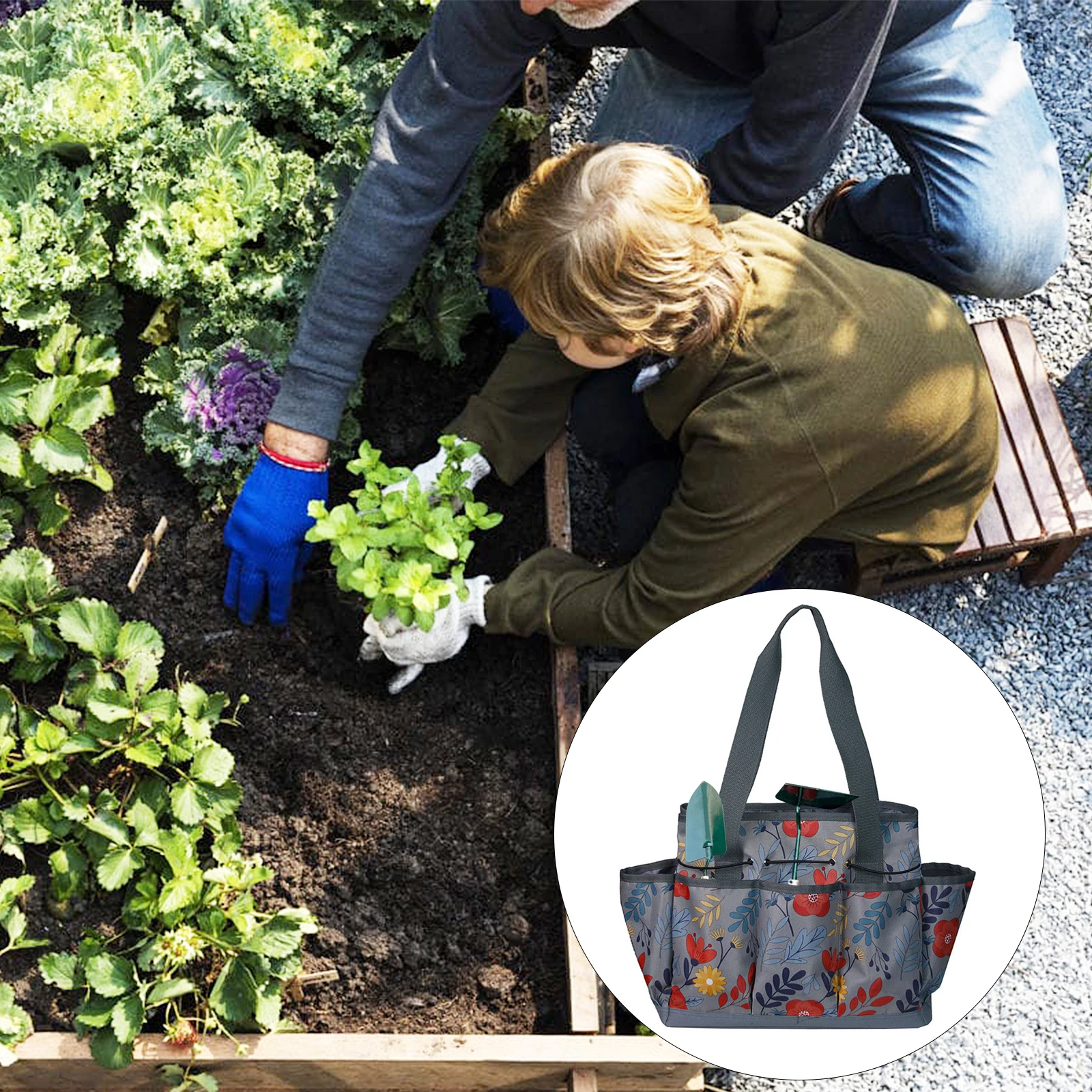 

Upgrade Garden Tool Bag Gardening Tote Bag Outdoor Multi Pocket Garden Tool Organizer Compact Hand Tool Gardeners Storage Bag