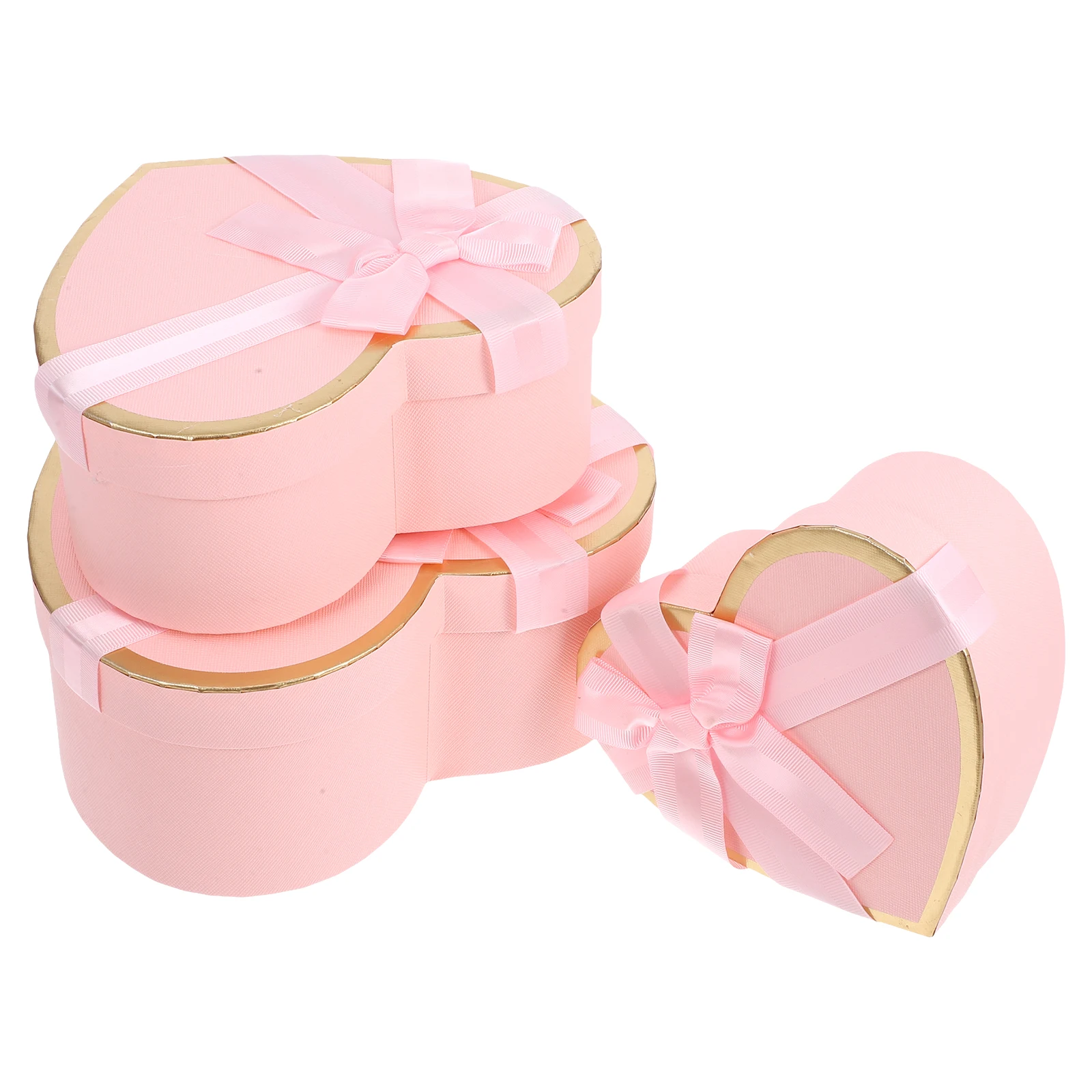 

1Set Gift Box Heart Shaped Valentines Nesting Cardboard Candy Box Birthday Present Packaging Black Heart Shaped Candy Boxes