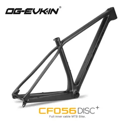 OG-EVKIN CF056 XC MTB Carbon Mountain Bike Frame 12X148 Thru-Axle 29er BB92 Disc Full Interal Routing Bicycle Carbon Bike Frames