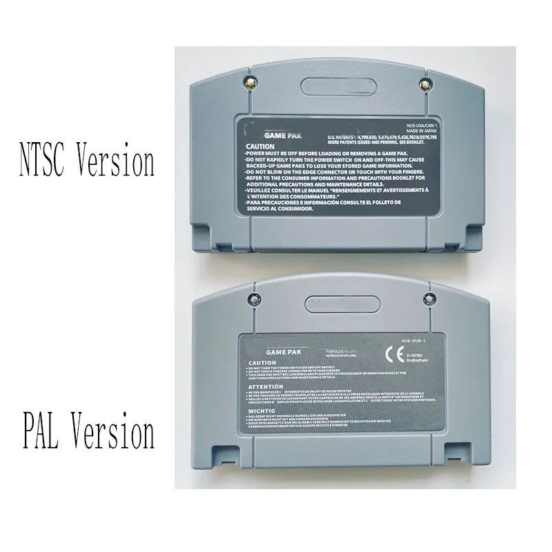 Select USA NTSC Version or EUR PAL Version ResidEvil 2 for 64 Bit Video Game Console Cartridge Card English Language