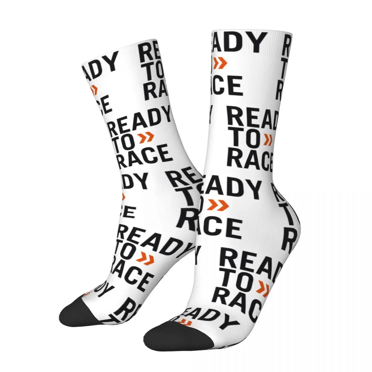 

Ready To Race Socks All Season Long Socks Accessories for Man's Woman's Gifts