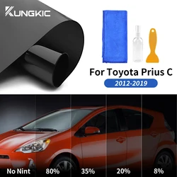 For Toyota Prius C 2012-2019 Pre-cut Car Side Window Privacy Tint Film Auto Sticker Foils Solar UV Protector Mirror Films Black