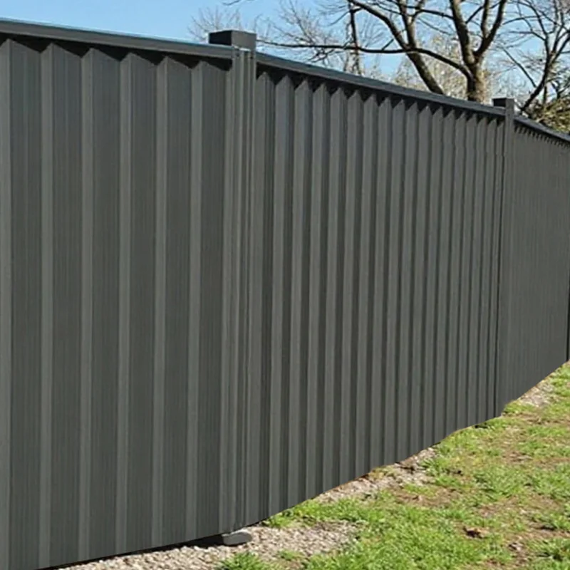 مخصص. الثقيلة مسحوق الصلب المعدني الأسترالي المغلفة المموج الخصوصية جدار Colorbond سياج حديقة لوحات السياج #2
