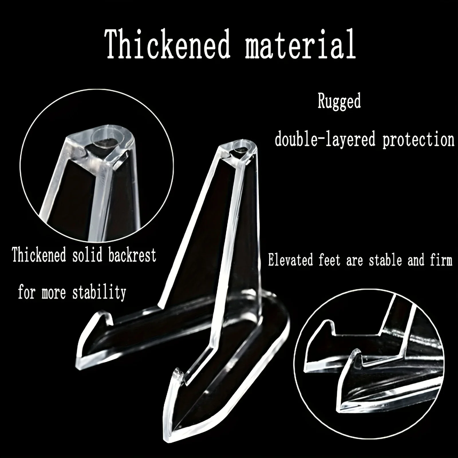 10/30 قطعة عملة أكريليك شفافة عرض موقف بطاقة التداول حامل عملة تذكارية حامل صغير شارة حامل حلية #4