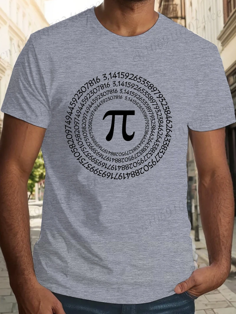 3.14 matemática impressa camiseta masculina pi símbolo oversized engraçado gráfico camisetas para homens verão topos professor de matemática unissex camisetas