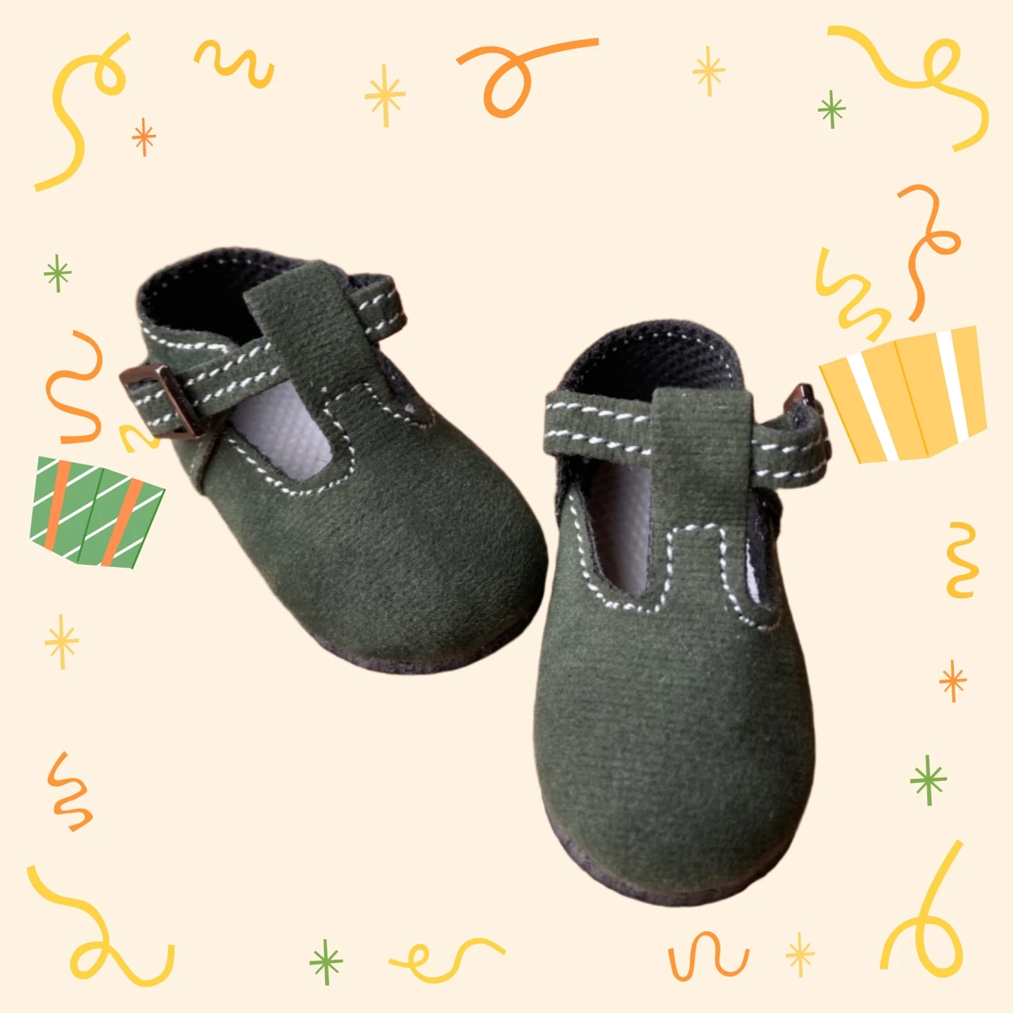 Tilda 5.6cm Mini Shoes for Paola Reina Doll, Fashion Kawaii Toy Shoe for Ruby Red Fashion Friends 1/4 Accessories for Dolls Gift