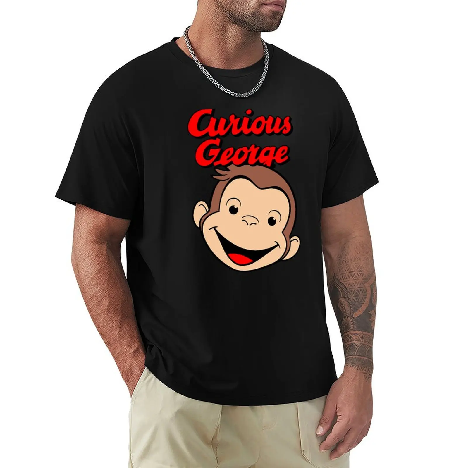 

Curious George. T-Shirt hippie clothes customs shirts men