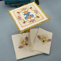 Embroidered Chalice Pall Catholic Church Communion Supplies