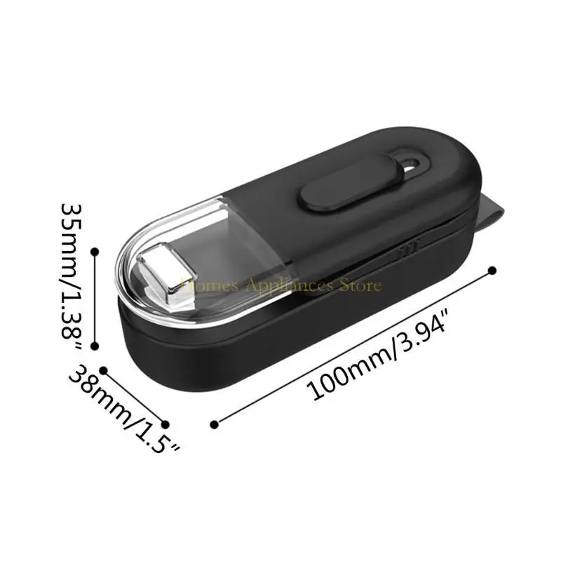 D0ABミニバッグシーラーポータブルヒートシーラープラスチックシーラー2 in 1ヒートシールとカッターミニフードシーラーバッグフードストレージ用