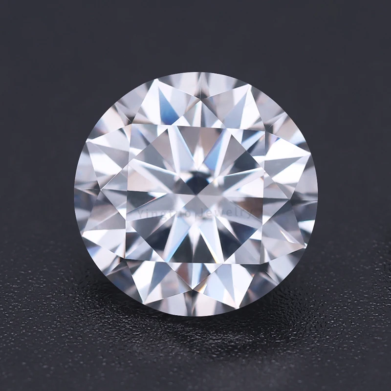 

VVS1 Clarity D Color Loose Moissanite Excellent White Round Lab Created Diamond 6.5mm 1.0 Carat Stone