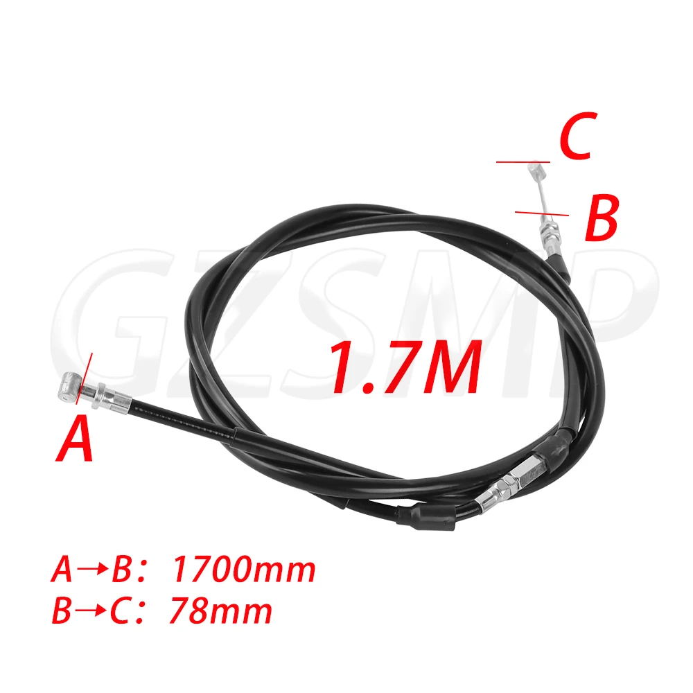 Motorcycle Extended Clutch Cable Line Wire 66