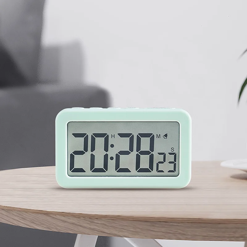 

New LCD Simple Children Electronic Clock Student Desktop Timer Alarm Clock Multifunctional Clock Room Decoration